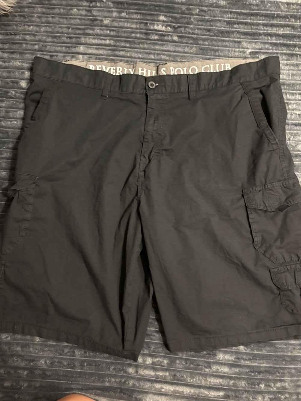 Beverly Hills Polo Club Men's Black Cargo Shorts
